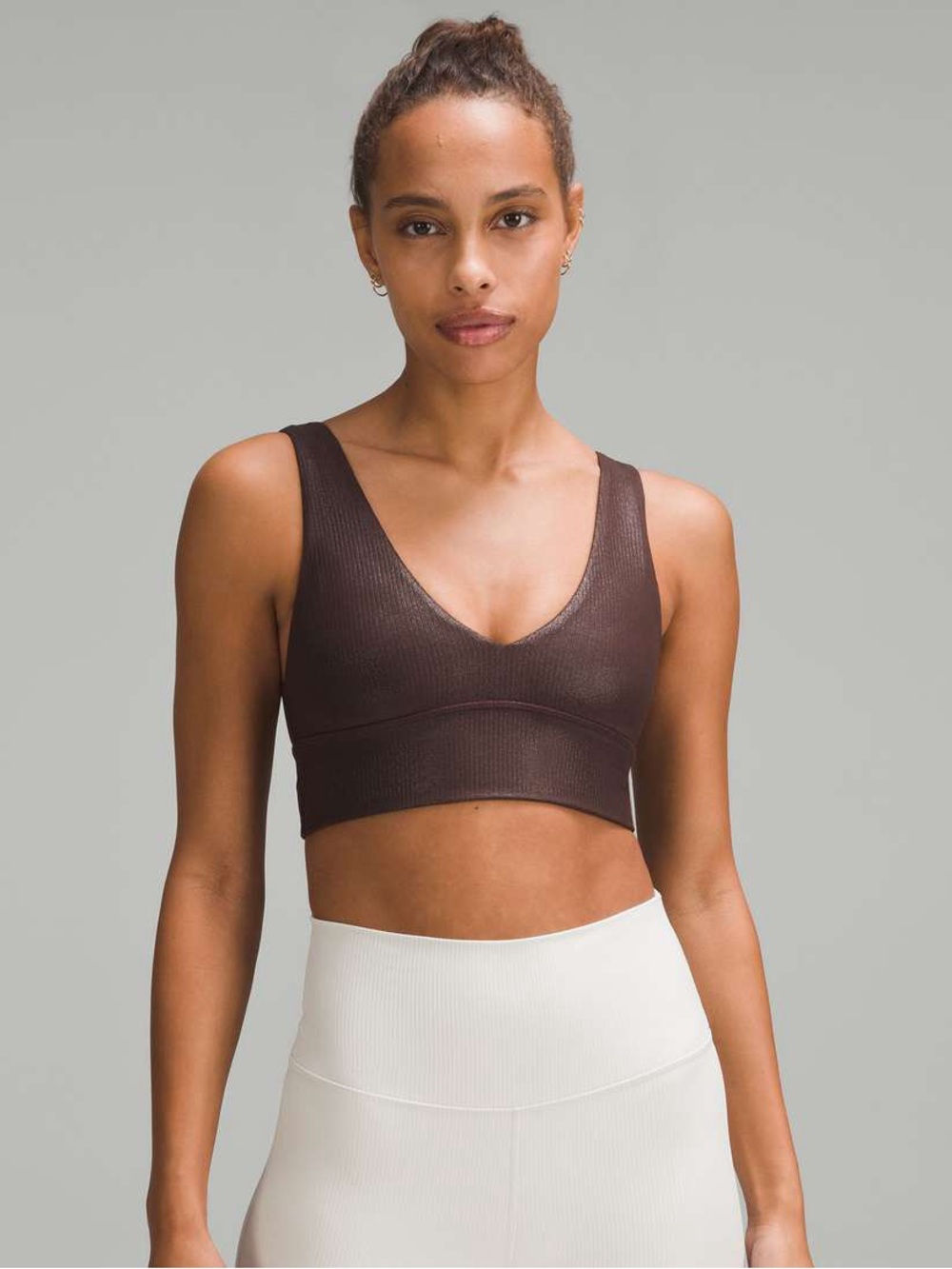 Lululemon Align Ribbed V-Neck Bra *Shine